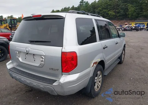 2004 Honda Pilot Ex-L из США, поврежденный, VIN 2HKYF18504H600355